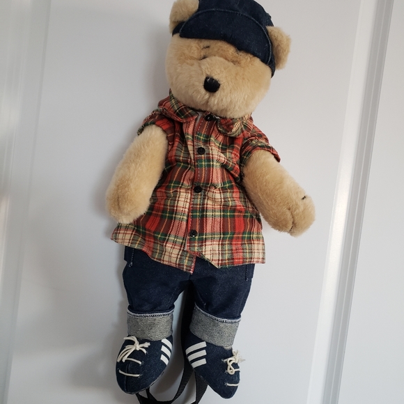 GURILLA BISCUIT Vintage 1995 Teddy Bear Backpack - Picture 3 of 13
